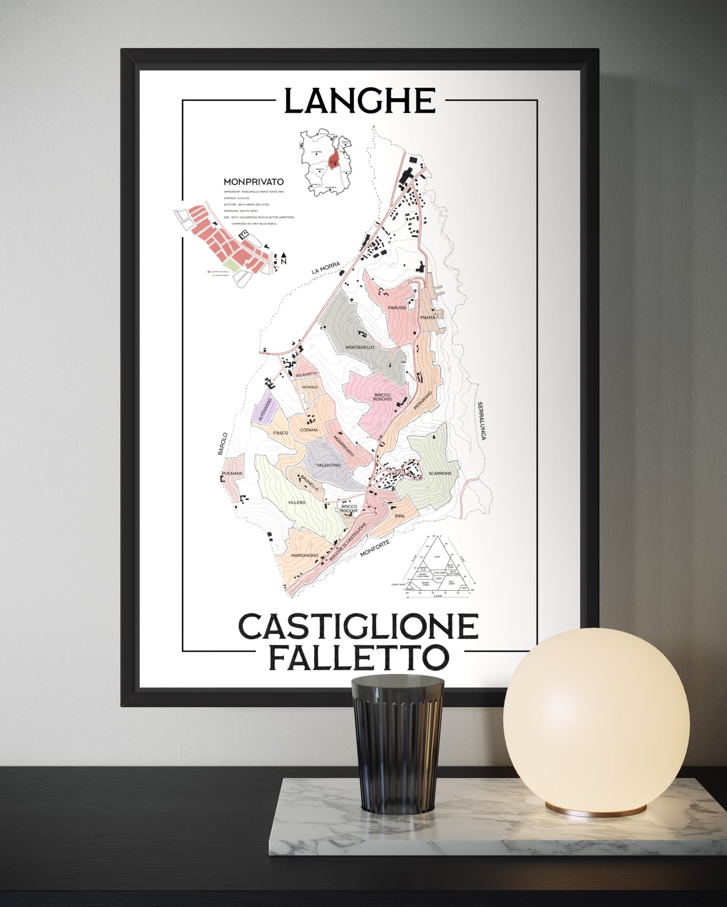 Poster “VinMap” Castiglione Falletto