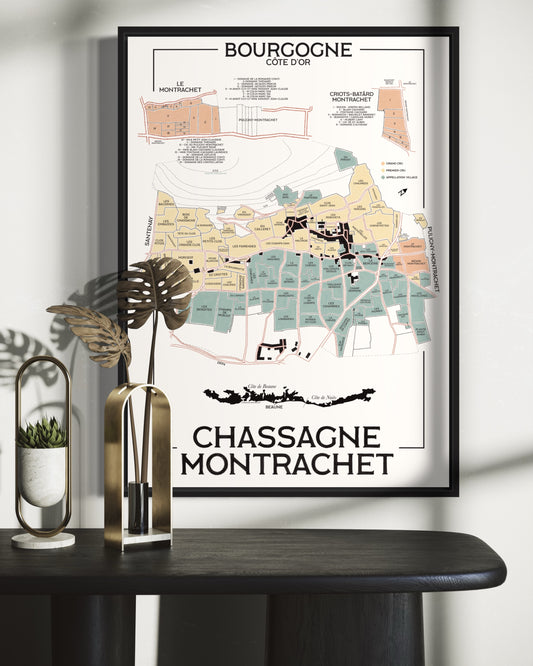 Poster “VinMap” Chassagne-Montrachet